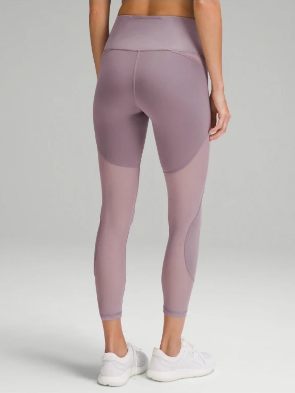 Lululemon Athletica Wunder Train Mesh Panel High-Rise Tight 25" Violet Verbena
